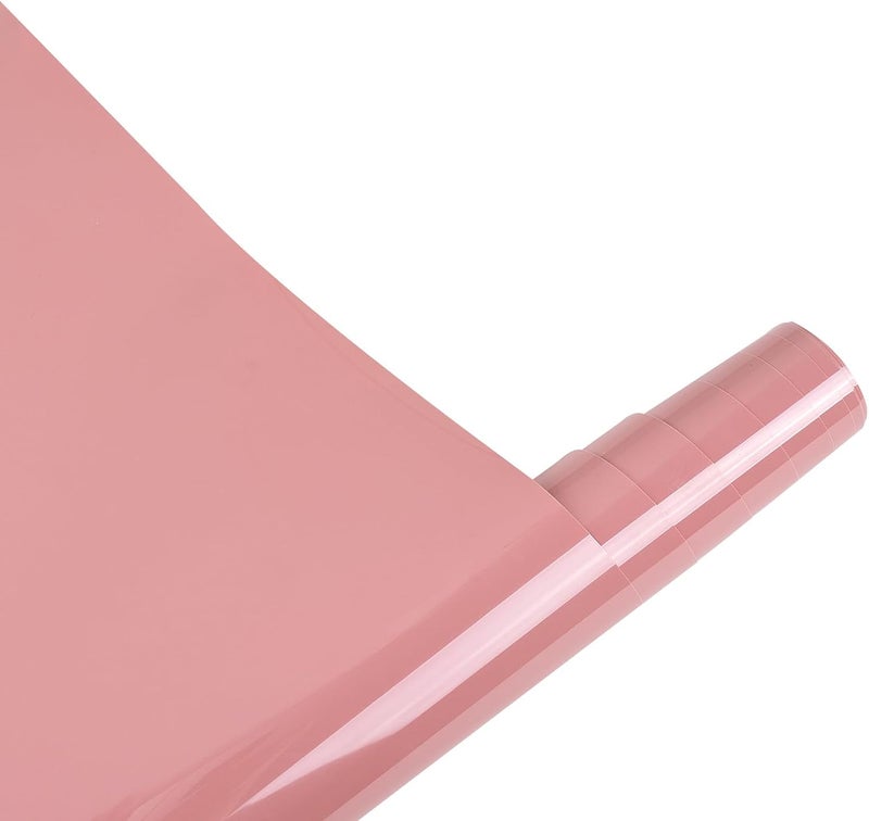 Tintnut Puff Heat Transfer Vinyl Roll- 10" x 6ft 3D Pinkish Grey Puff HTV Pink Iron on Vinyl Foaming Bright Puff for DIY T-Shirts Handbags Hats Crafts - Image 1